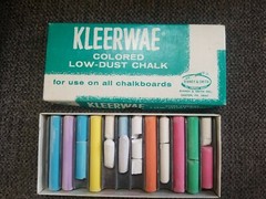 Vintage Binney & Smith Kleerwae Colored Low Dust Chalk. 90% Full