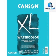 XL Series Watercolor Pad, Heavyweight White Paper, Foldover Binding, 30 Sheet…