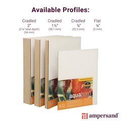 Watercolor Painting Panel Museum Series Aquabord Flat 1/8 Inch 16×20 Inch