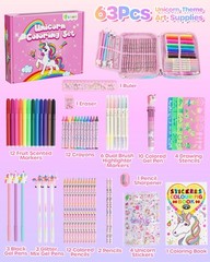 D-FantiX Unicorn Art Supplies Convertible Bag for Normal Size, Multicolour