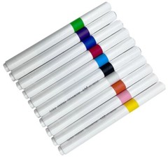 10 Colours Acrylic Paint Pens for Rock Painting Wood Ceramic Fabric Metal Canvas