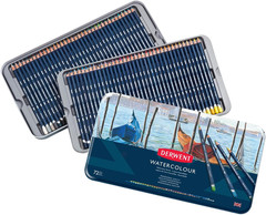 Colored Pencils, Watercolour, Water Color Pencils, Drawing, Art, Metal Tin, 72 C