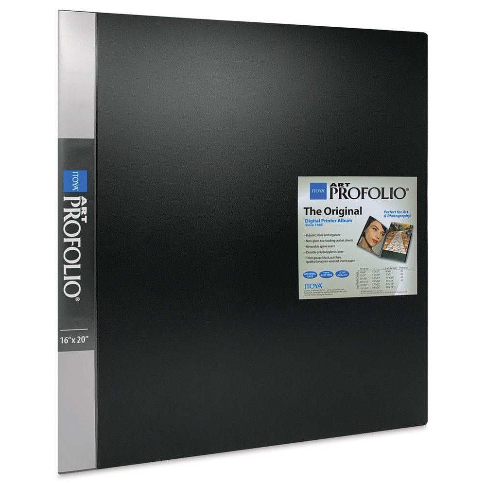 Itoya Art Profolio Storage/Display Book 16 in. x 20 24 16X20, Black
