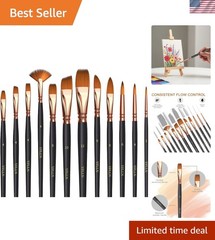 Multifunctional Paint Brush Set – 12 Assorted Brushes for Creative Masterpieces