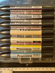 2x Marker Sets LETRASET Twin-tip Perm PROMARKER/ edding OHP-Marker 152 non-Perm
