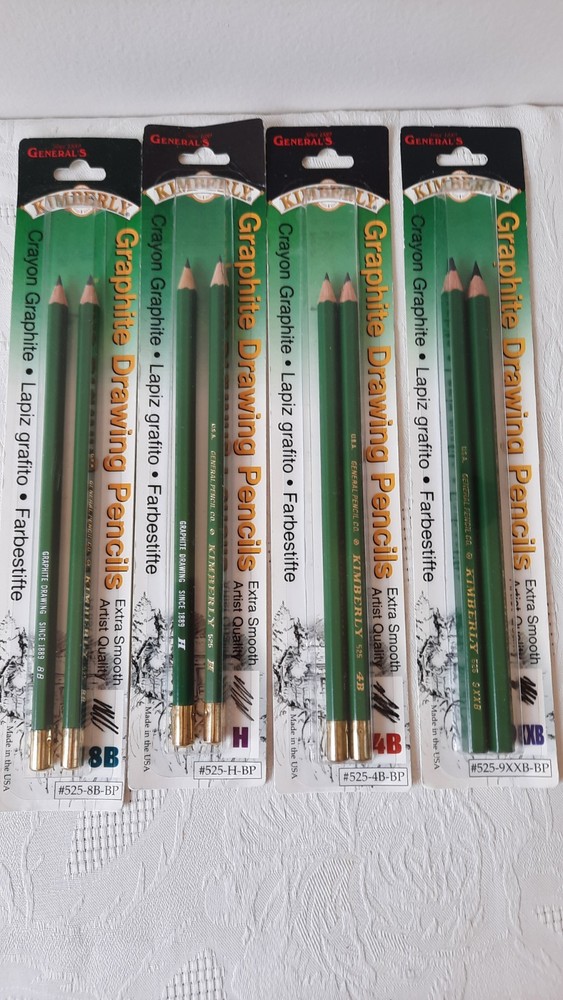 General’s Kimberly Graphite Drawing Pencils Lot of 4 Assorted NEW in pkg