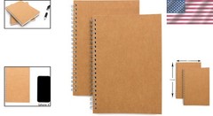 Portable Blank Sketch Book Pad 2-Pack – Ideal for Creative Writing & Travel