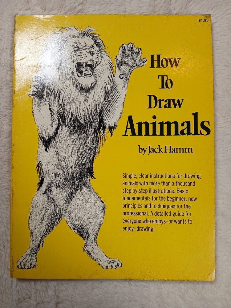 How To Draw Animals by Jack Hamm Paperback 1969