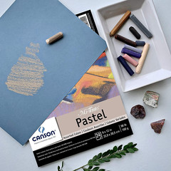 Mi-Teintes Pastels Paper Pad 9″X12″, Assorted Colors 24 Sheets
