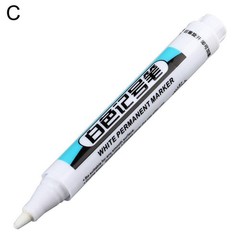 1X White Paint Marker Pen Waterproof Bike Car Tyre Tire Marker Permanent Pens@