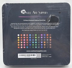 Castle Art Supplies 72 Premium Colored Pencils. Brand New & Factory Sealed.
