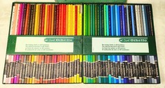 RARE COMPLETE 120-PC Charcoal Set! Vintage Carb-Othello: 60 Pencils + 60 Sticks!