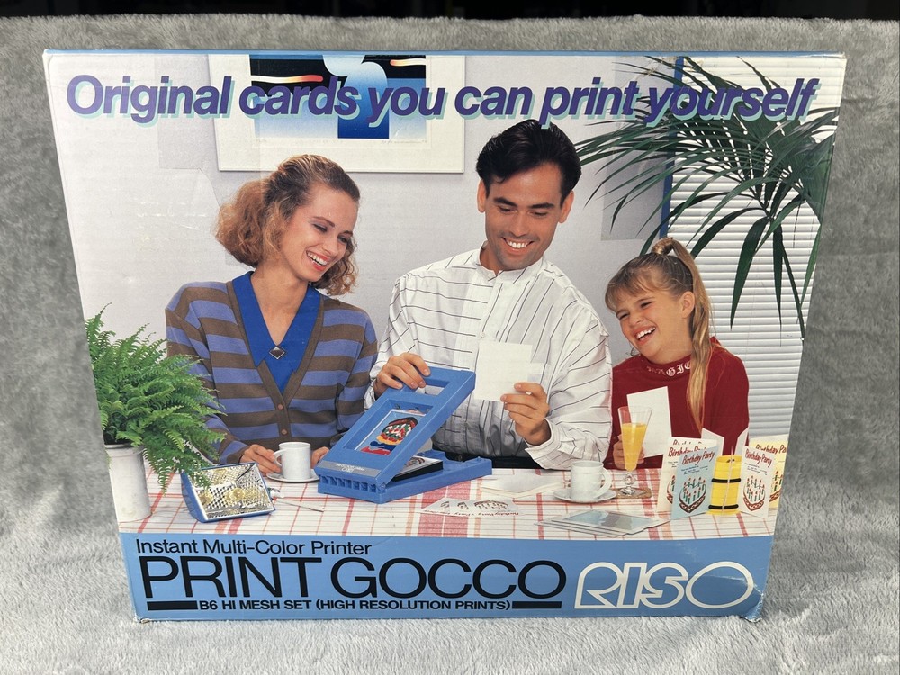 RARE Riso Print Gocco B6 Hi Mesh Set New Sealed Bags Ink & Bulbs