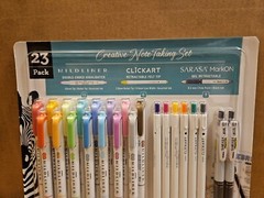 Zebra Creative Notetaking Set. Mildliner/ClickArt/Sarasa Mark On “23 Pack”.