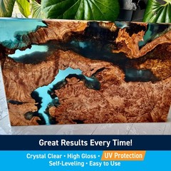Epoxy Resin 1.5 Gallon Kit Crystal Clear Low Viscosity UV Resistant TotalBoat