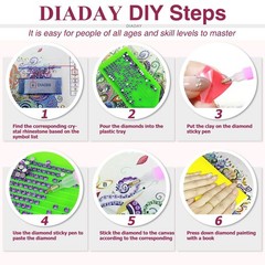 DIADAY 5D Elegant Woman Special Shape 12 inches by 12 inches, Multicolored