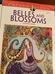 2~ Creative Haven Coloring Books Textiles & Belles~Blossoms