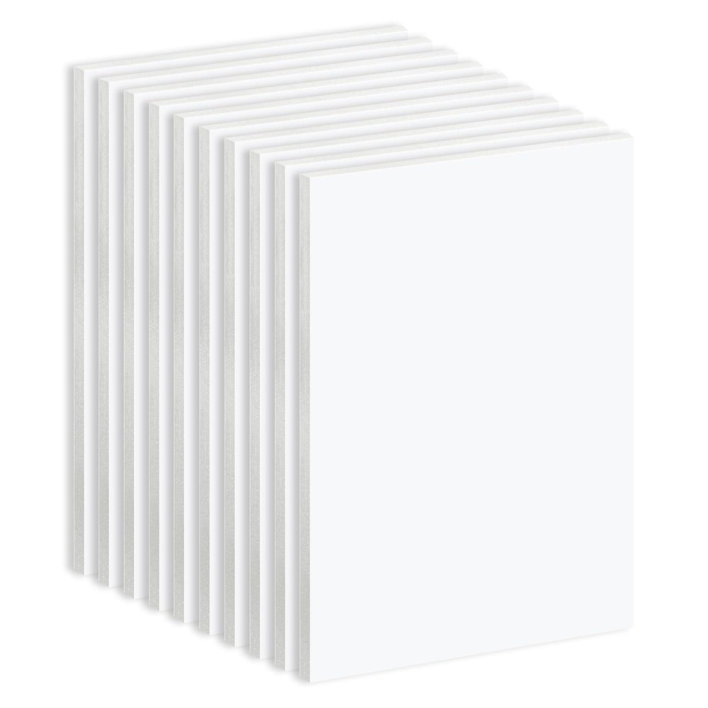 Golden State Art, 10 Pack White Foam Board 5X7 Inch, 3/16” Thick, 5×7,