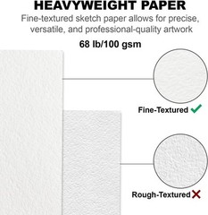 Fuxi 9 x 12 Inch Acid-Free Sketchbook – 100 Sheets for Artists & Beginners