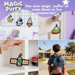 Aqua Puffs for – Foam Texture Painting kit,DIY Space-Themed Puffy Paint Set, …