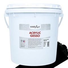 Acrylic Gesso Black Gallon Primer Canvas Wood Painting Handy Art 440-104 Artist