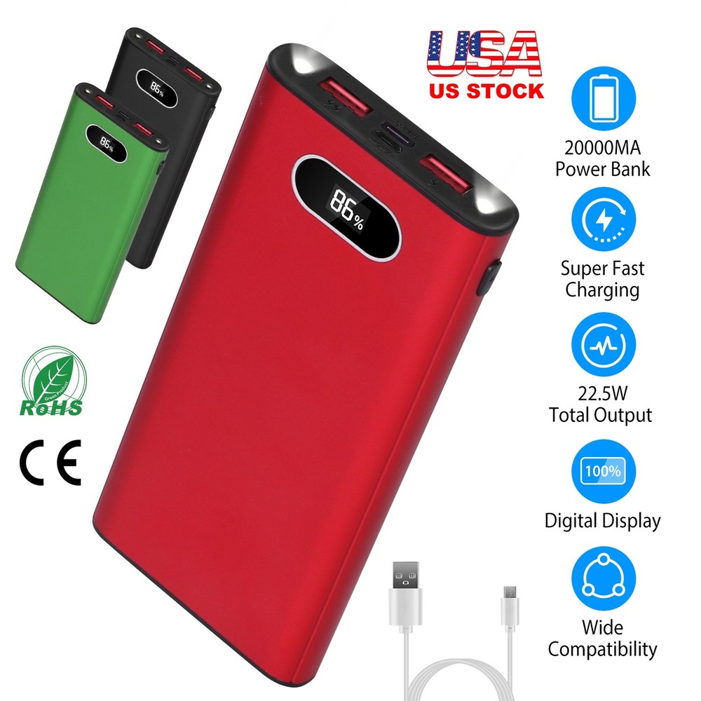 20000Mah Power Bank Portable Charger External Battery Pack 22.5W Super Fast C…