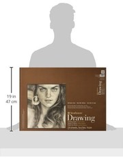 400-8 400 Series Drawing Pad, 18×24, Ivory/Cream, 24 Sheets, Medium