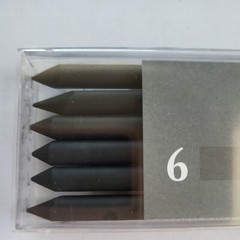 Cretacolor Soft Charcoal Lead 6/Pack Pencil: 120mm x 5.6mm diameter