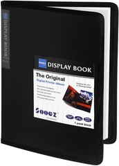 Sooez 30Pocket Binder with Plastic Sleeves 8.5×11 Black, Heavy Duty Art Portf…