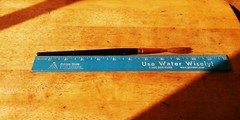 VINTAGE WINSOR & NEWTON INC, SERIES 618 ART BRUSH Sz 3/4 MADE IN U.S.A.