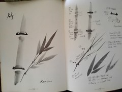 Japanese Sumi-e Art Black Ink Set w/ T. Mikami Digest Instruction Book 1965