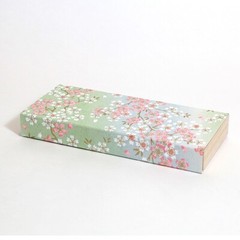 Kuretake Itoya Calligraphy Brush Pen Sakura Maki-e Paulownia Box 138mm Aluminum