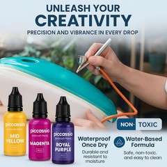 30 Quick-Drying Water-Based Airbrush Paints for Artists – Ideal for Wood, Cerami