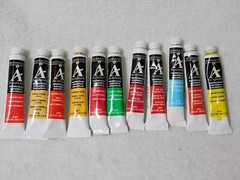 Crumbacher Academy Assorted watercolor Paint Tubes .25 fl. oz.(each 7.5 ml)
