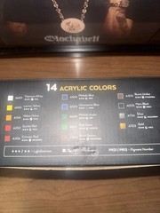 Arteza 14 Premium Acrylic Colors 4.06oz Tubes (NEW OPEN BOX)