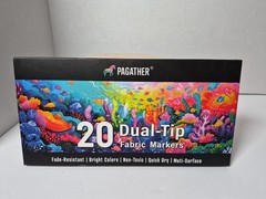 PAGATHER 20 COUNT DUAL TIP FABRIC MARKERS