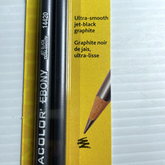 2 count PRISMACOLOR Pencils Premier Graphite Ebony Jet Black Ultra Smooth 14425