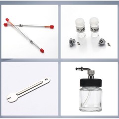 Portable Mini Airbrush Compressor Kit DA Gravity Feed Spray Gun for Nail Tattoo