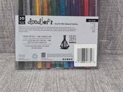 Zebra Doodlerz Gel Sticks Glitter Pens -4 Packs – Lot of 40 Pens Total – NEW