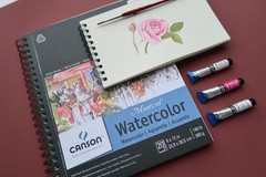 Artist Series Montval Watercolor Paper Wirebound Pad 10×15 Inches 12 Sheets 140