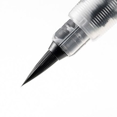Pentel Brush Pen, Light Black Ink, XFL3L
