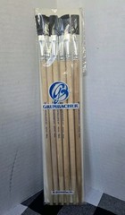Vintage Grumbacher 4840 Art Paint Brushes Set of 5 Size 1/2″ New Old Stock USA