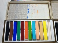 4x Vtg Weber Costello Alphacolor Square Pastels Stick 4 Boxes Set USA