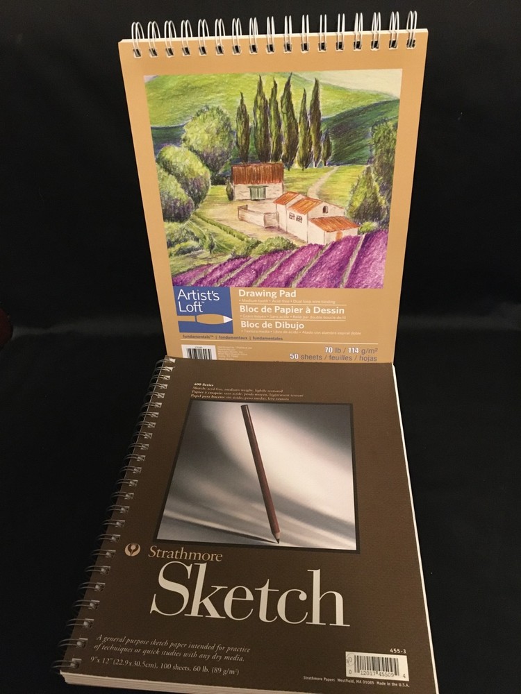Artist’s Loft 12×9 Drawing Pad 50Sheets & Strathmore 12×9 Sketch 90 Sheets