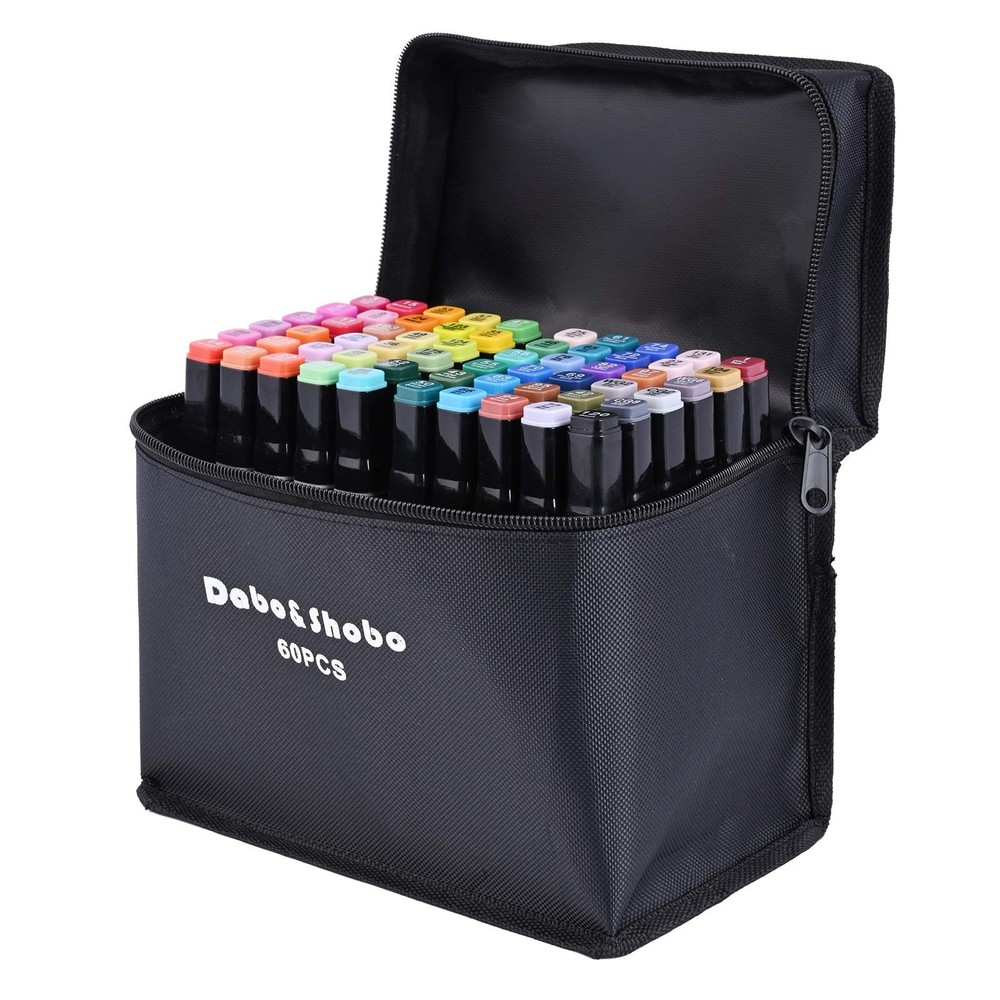 60 Color Alcohol Marker Pens, Bright Permanent Markers For Coloring, Markers …
