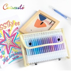 80 Colors Glitter Gel Pens – Smooth 1.0mm Fine Point for Adult Coloring & Journa
