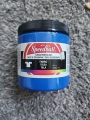 Speedball Art Products Fabric Screen Printing Ink 8-Ounce Blue