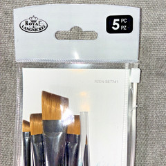 Royal & Langnickel Zen 5 Piece Angular Artist Paint Brush Set Ser 73 RZEN-SET735