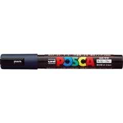 Mitsubishi Posca Pencil, Medium Point, PC-5M, Navy Blue, PC5M.9, 10 Pieces