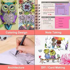 18 Colors Journal Planner Pens, Office School Supplies, Fine Point Fineliner Dra